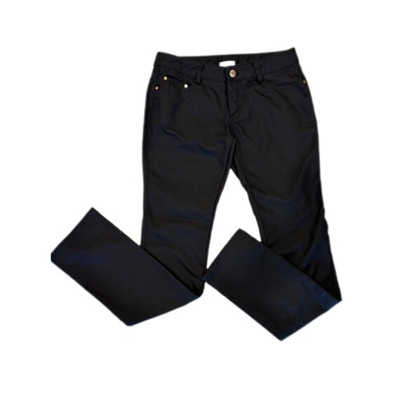 Burger King Crew Pants Women’s Size 4 Black Skinny Work Uniform Logo Pocket - Picture 3 of 7